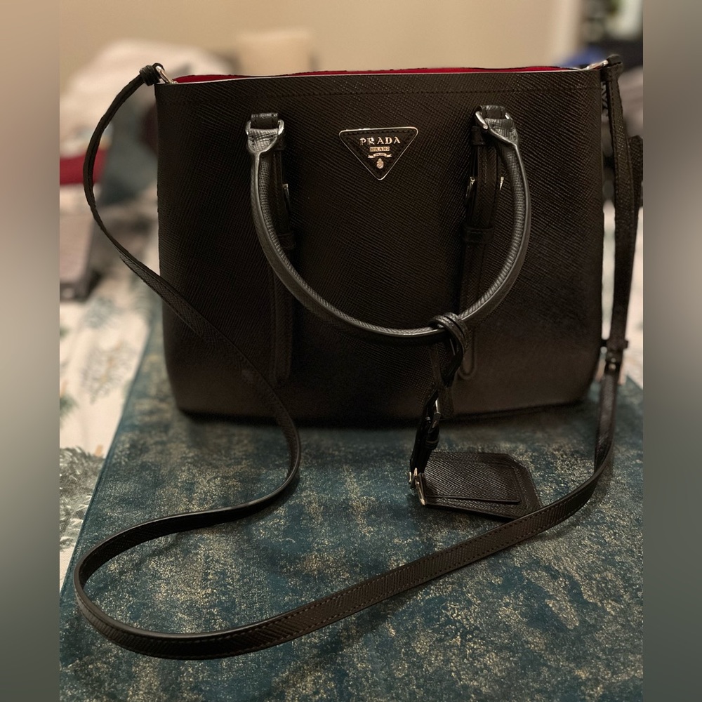 Prada Saffiano Leather Galleria Small Purse